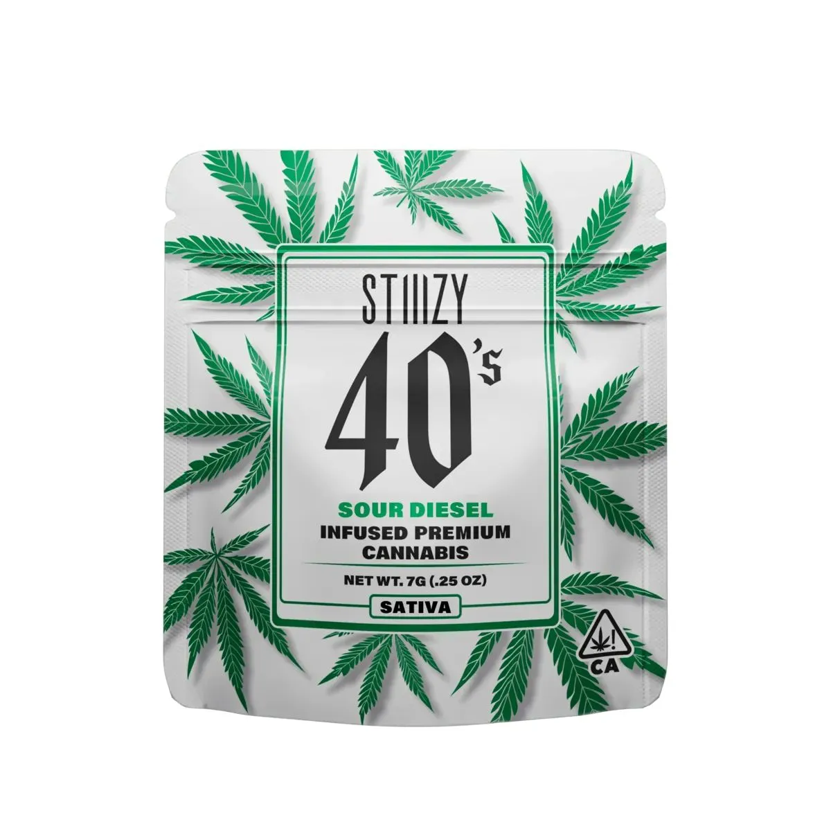 INFUSED 40'S FLOWER [7G] SOUR DIESEL - 7 G
