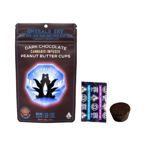 PEANUT BUTTER CUPS 10PK SLEEP [100MG] 10:2:2 THC:CBD:CBN DARK CHOCOLATE - 100 MG - 10 PACK product image