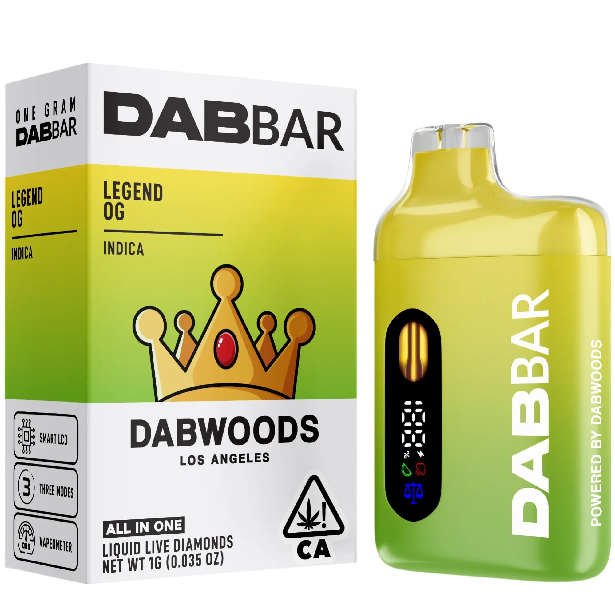DAB BAR LIQUID DIAMOND READY TO USE VAPORIZER [1G] LEGEND OG