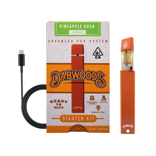 DABWOODS POD STARTER KIT [1G] PINEAPPLE KUSH - 1 G 1G