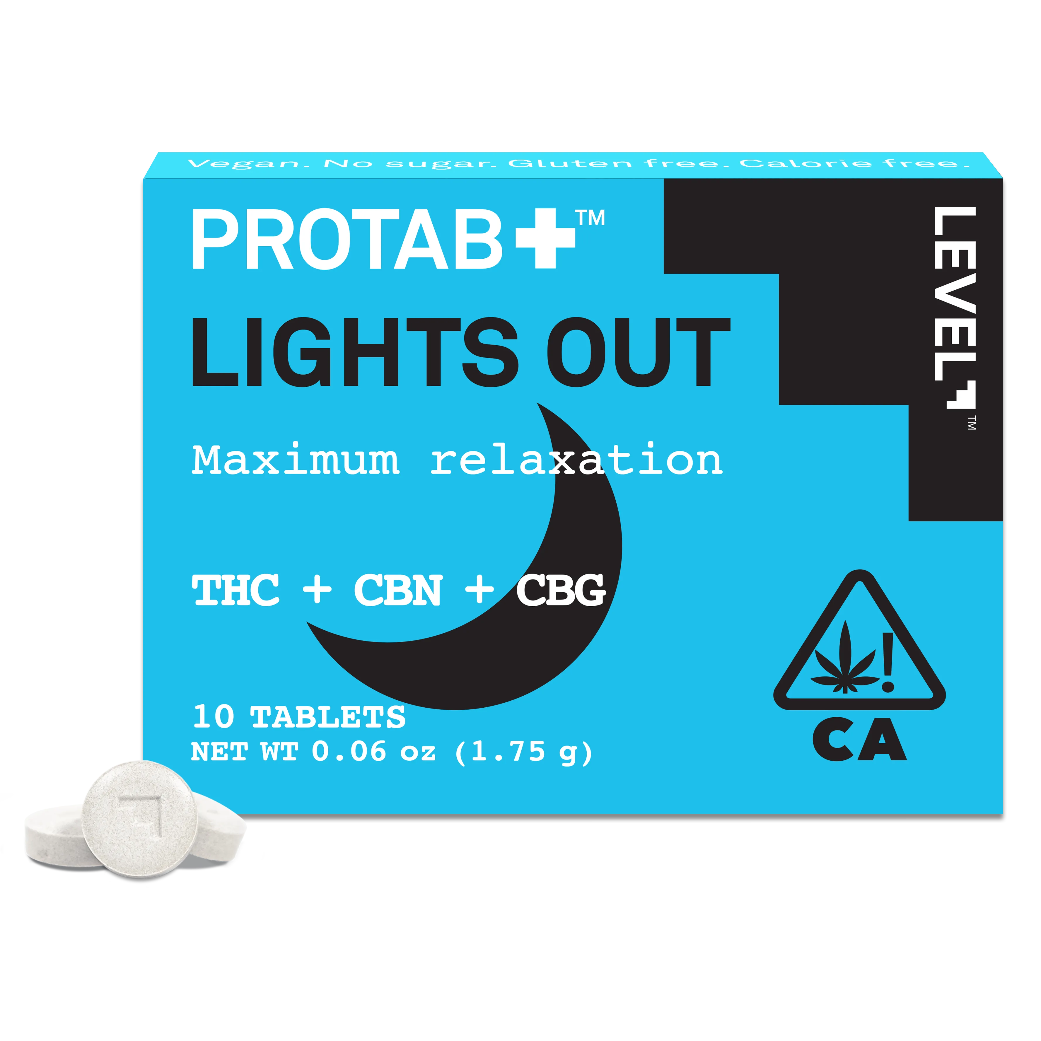 PROTAB+ 10PK [200MG] LIGHTS OUT THC + CBN + CBG product image