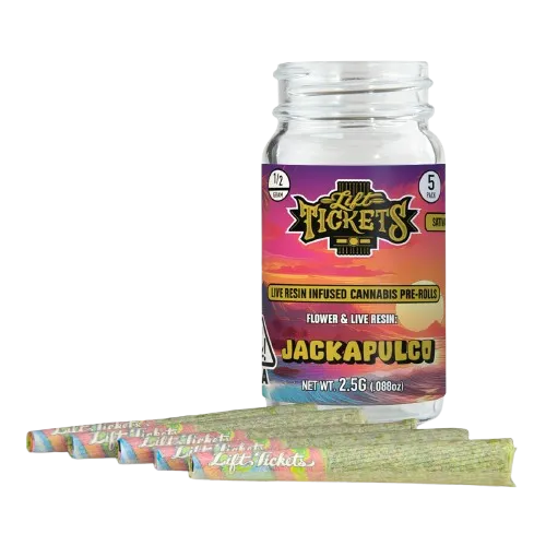 INFUSED PREROLL 5PK [2.5G] JACKAPULCO - 2.5 G - 5 PACK