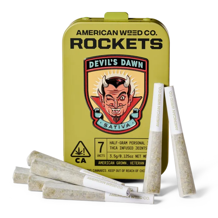 INFUSED PREROLL 7PK [3.5G] HIGH THC DEVILS DAWN