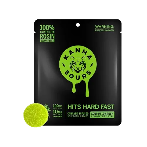 NANO ROSIN GUMMIES 10PK [100MG] SOUR MELON RUSH - 100 MG - 10 PACK product image