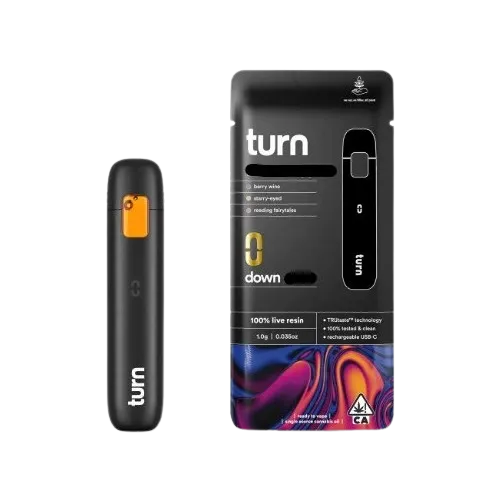 TURN DOWN LIVE RESIN READY TO USE VAPORIZER [1G] ACAI MINTZ - 1 G