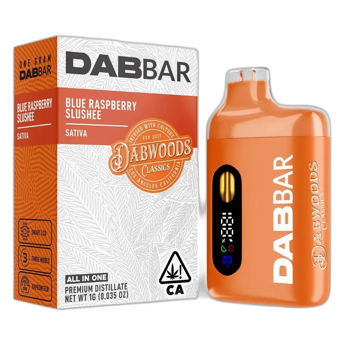 DAB BAR READY TO USE VAPORIZER [1G] BLUE RASPBERRY SLUSHEE - 1 G