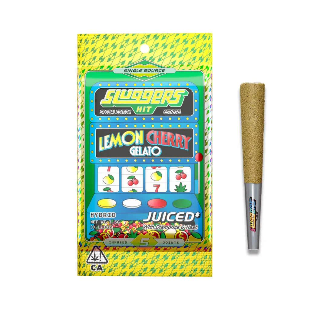 JUICED INFUSED PREROLL 5PK [3.5G] LEMON CHERRY GELATO