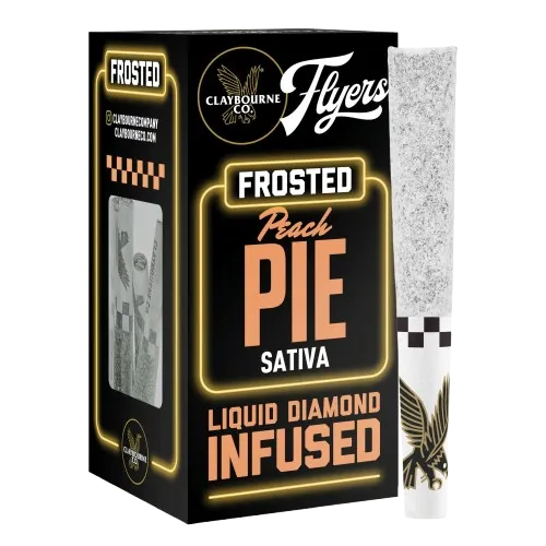 FROSTED FLYERS INFUSED PREROLL 5PK [2.5G] PEACH PIE - 2.5 G - 5 PACK