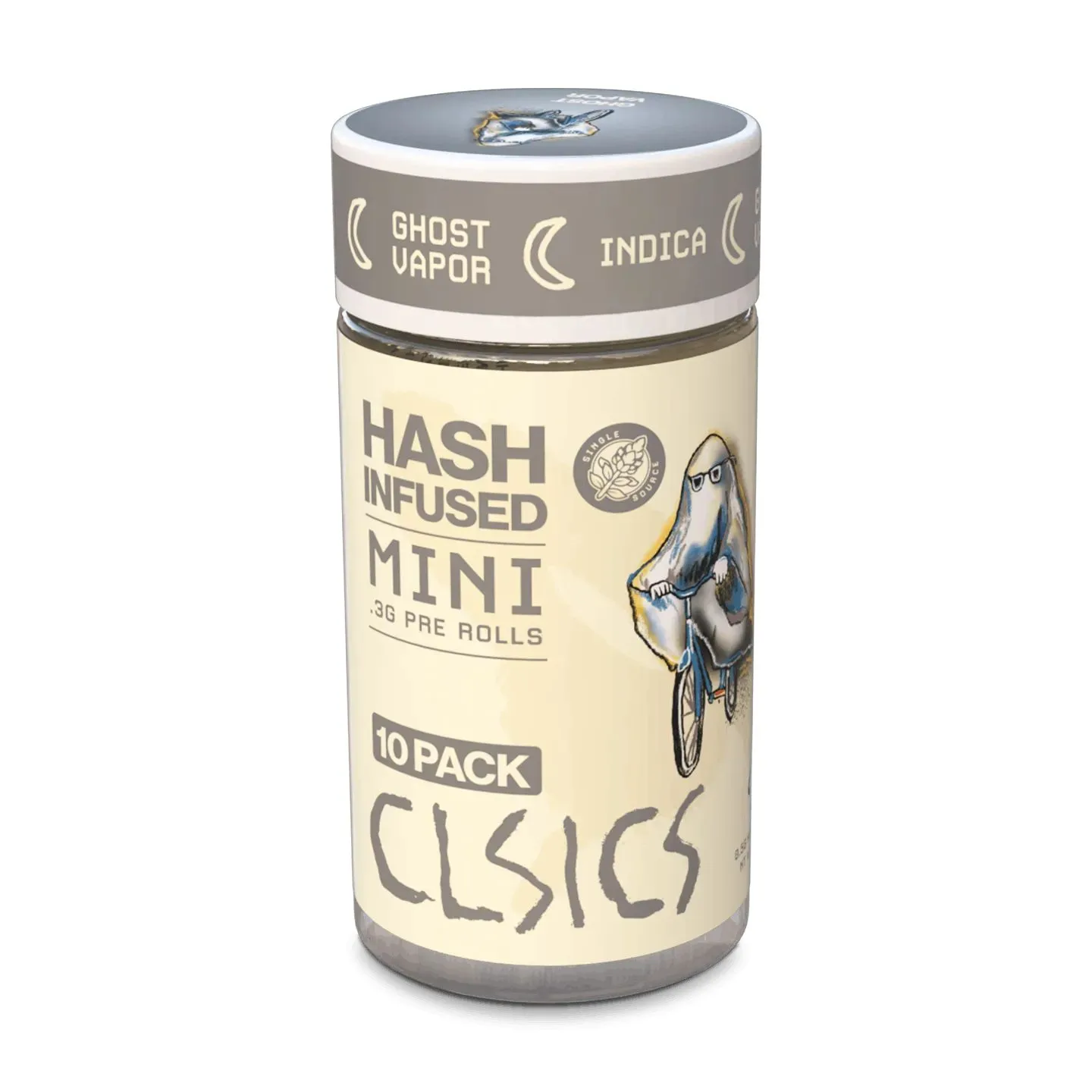 HASH INFUSED PREROLL 10PK [3G] GHOST VAPOR