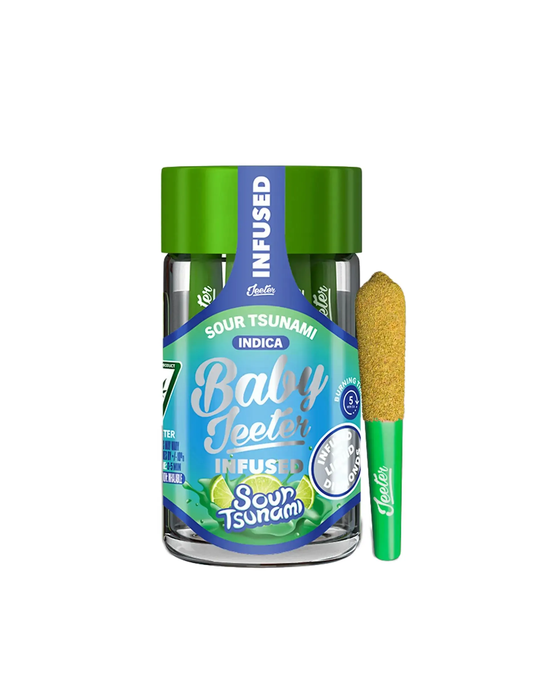 BABY JEETER INFUSED PREROLL 5PK [2.5G] SOUR TSUNAMI