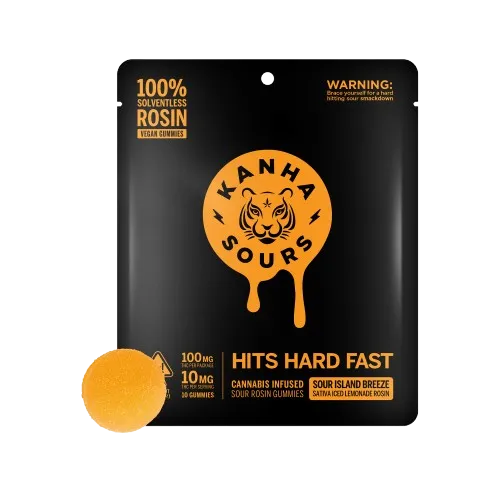 NANO ROSIN GUMMIES 10PK [100MG] SOUR ISLAND BREEZE - 100 MG - 10 PACK product image