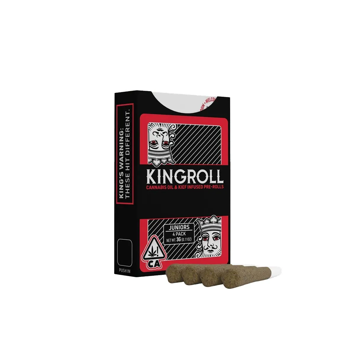 KINGROLL JUNIOR INFUSED PREROLL 4PK [3G] MOONBOW X RAINBOW BELTZ
