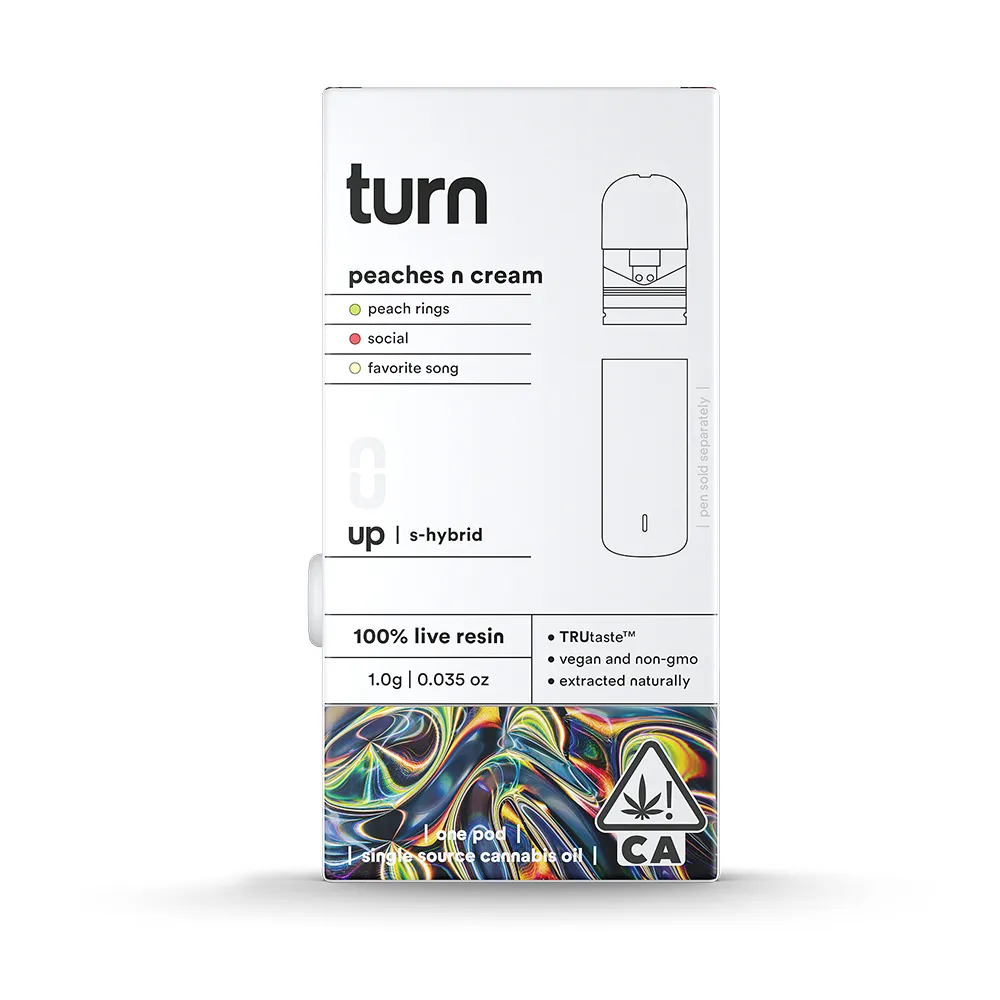 TURN UP LIVE RESIN POD [1G] PEACHES N CREAM - 1 G