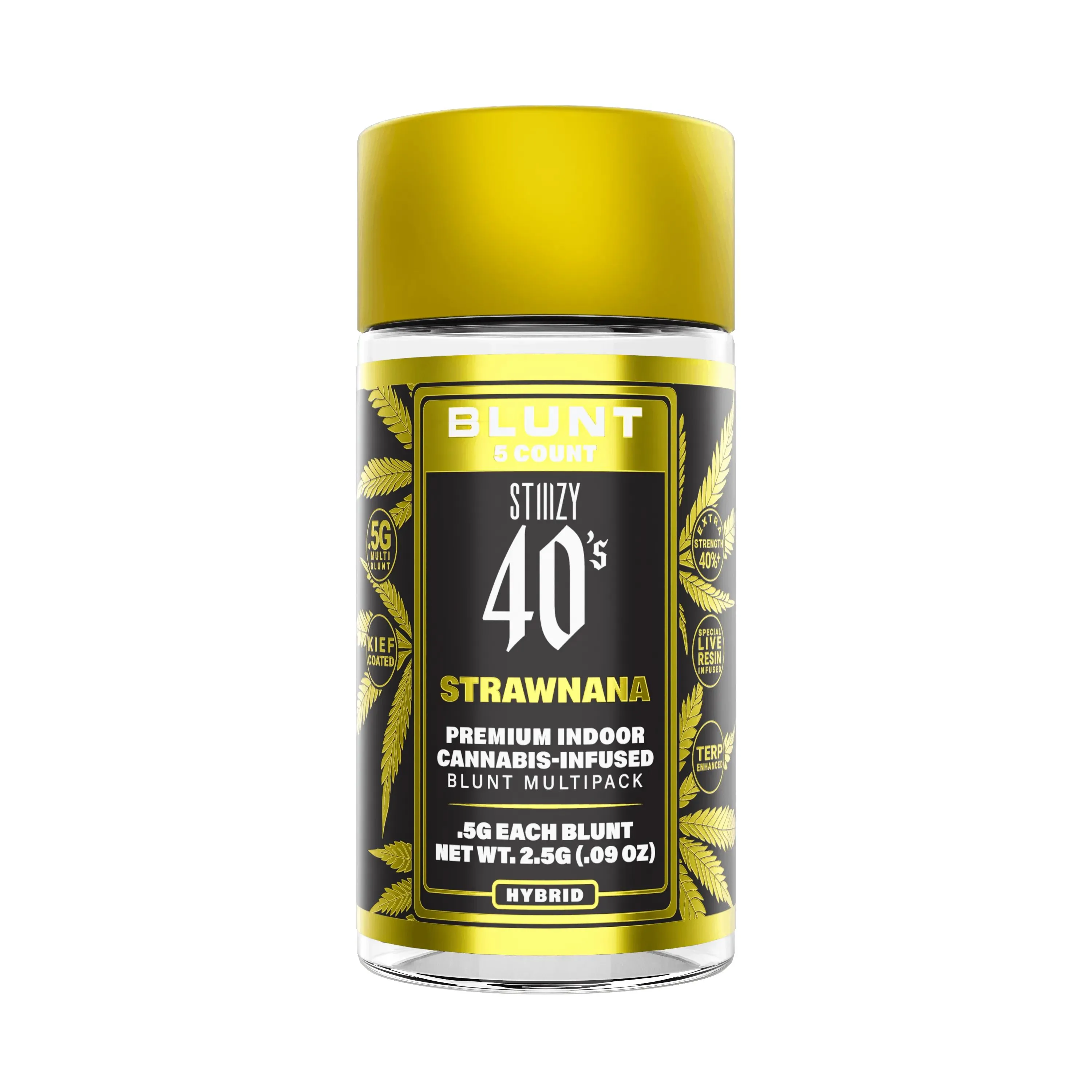 INFUSED 40'S MINI BLUNT 5PK [2.5G] STRAWNANA