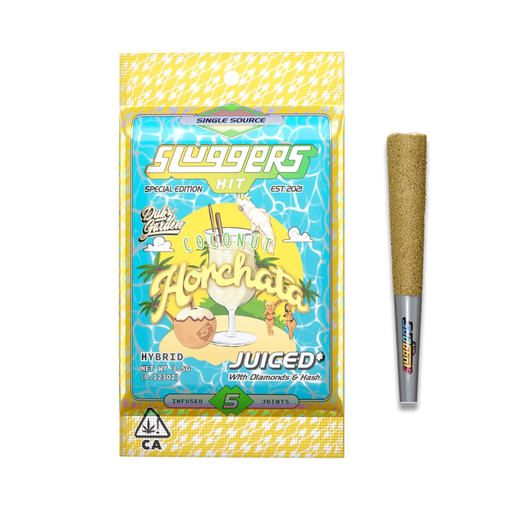 JUICED INFUSED PREROLL 5PK [3.5G] COCONUT HORCHATA BY DUBS GARDEN