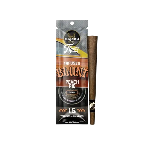FLYERS INFUSED BLUNT PREROLL [1.5G] PEACH PIE - 1.5 G product image