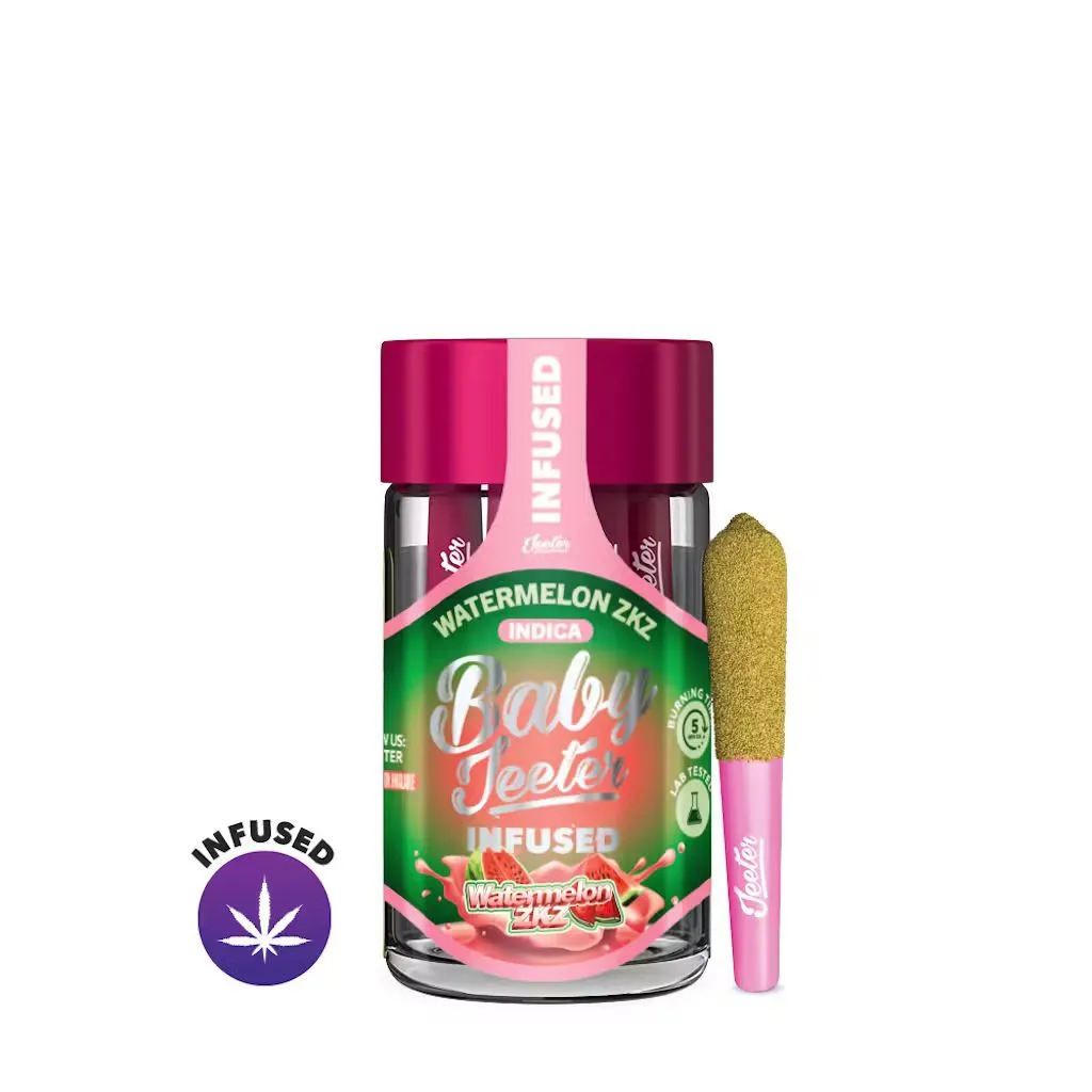 BABY JEETER INFUSED PREROLL 5PK [2.5G] WATERMELON ZKZ