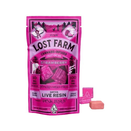 CHEWS 10PK [100MG] STRAWBERRY X PINK JESUS - 100 MG - 10 PACK product image