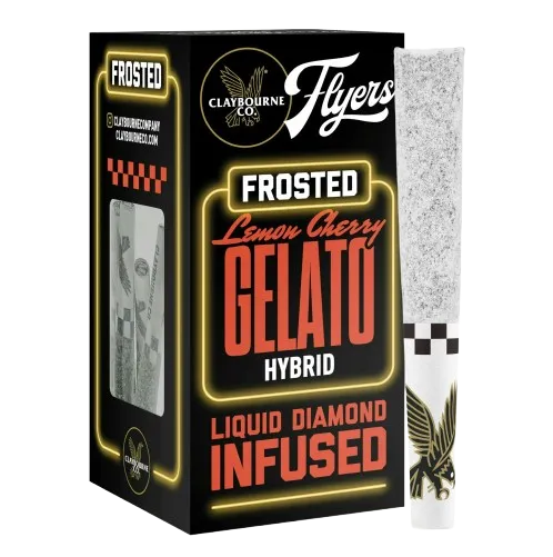 FROSTED FLYERS INFUSED PREROLL 5PK [2.5G] LEMON CHERRY GELATO - 2.5 G - 5 PACK