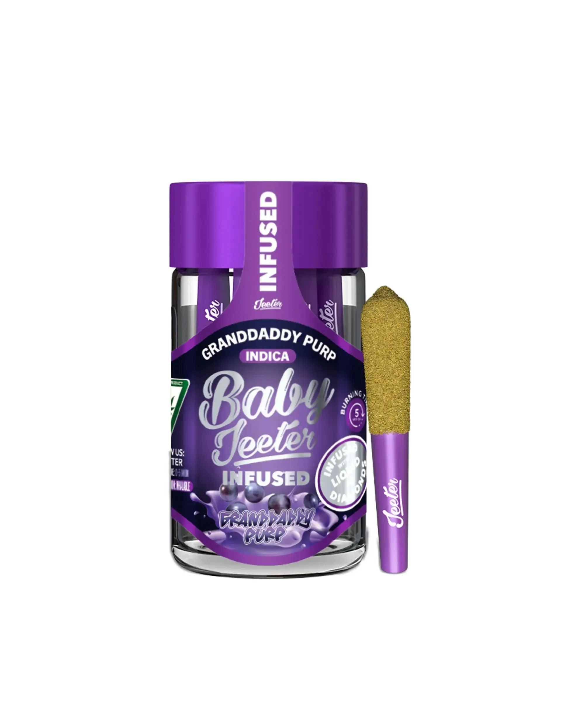 BABY JEETER INFUSED PREROLL 5PK [2.5G] GRANDDADDY PURP product image