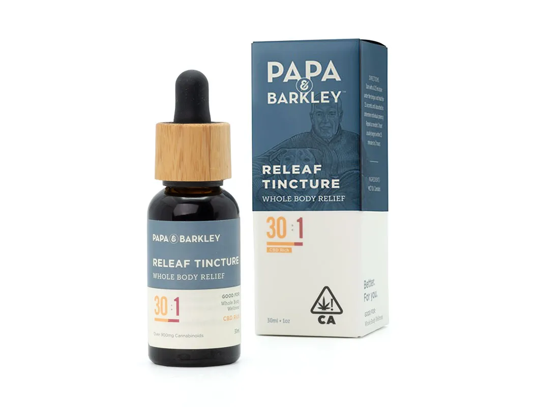 PAPA & BARKLEY CBD RICH RELEAF TINCTURE 15ML [15MG] 30:1 CBD:THC 15MG