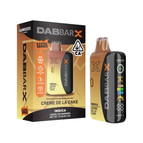 DAB BAR X EXOTICS LIQUID DIAMOND READY TO USE VAPORIZER [1G] CREME DE LA CAKE - 1 G