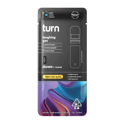 TURN DOWN LIVE RESIN POD [1G] LAUGHING GAS - 1 G