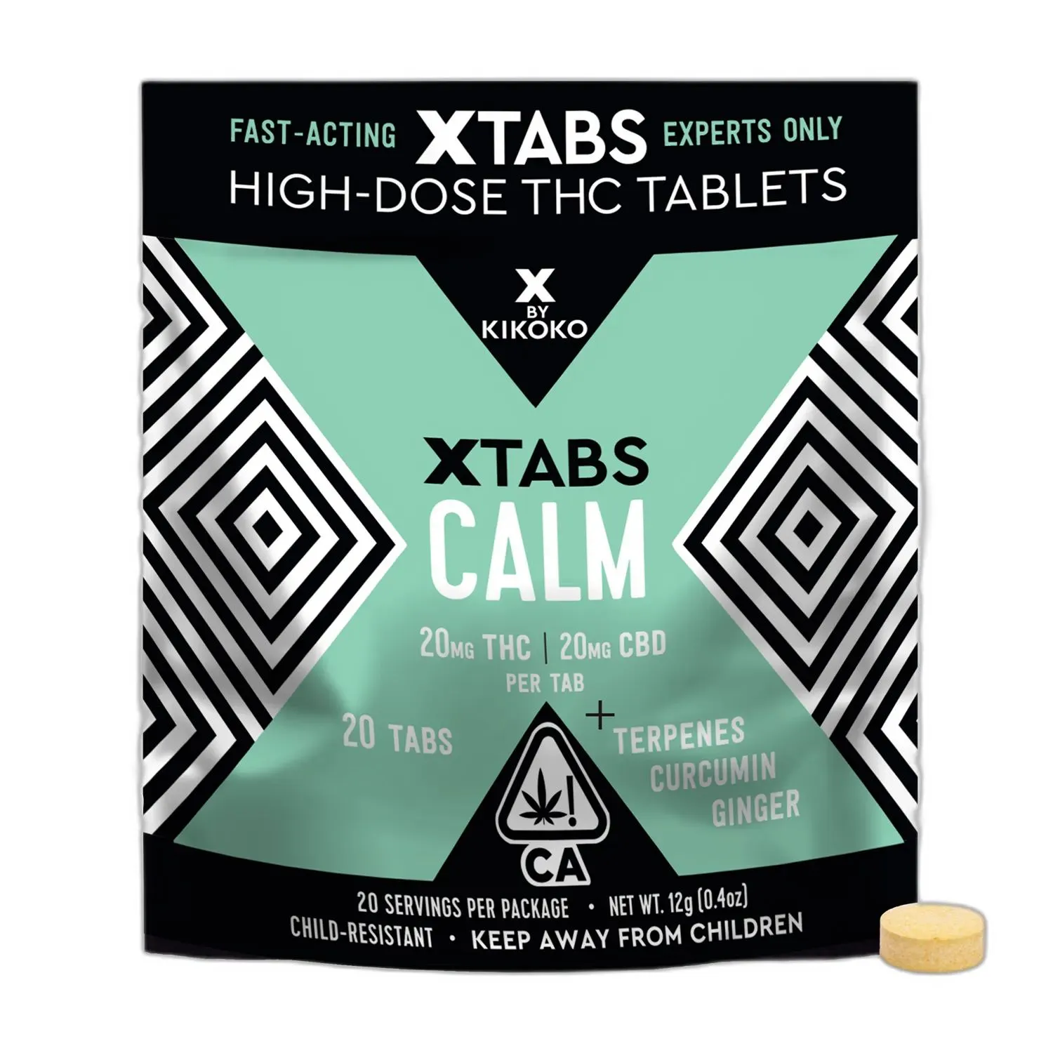 X TAB 20PK [400MG] CALM - 400 MG