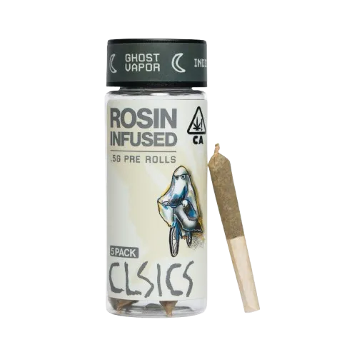 ROSIN INFUSED PREROLL 5PK [2.5G] GHOST VAPOR product image