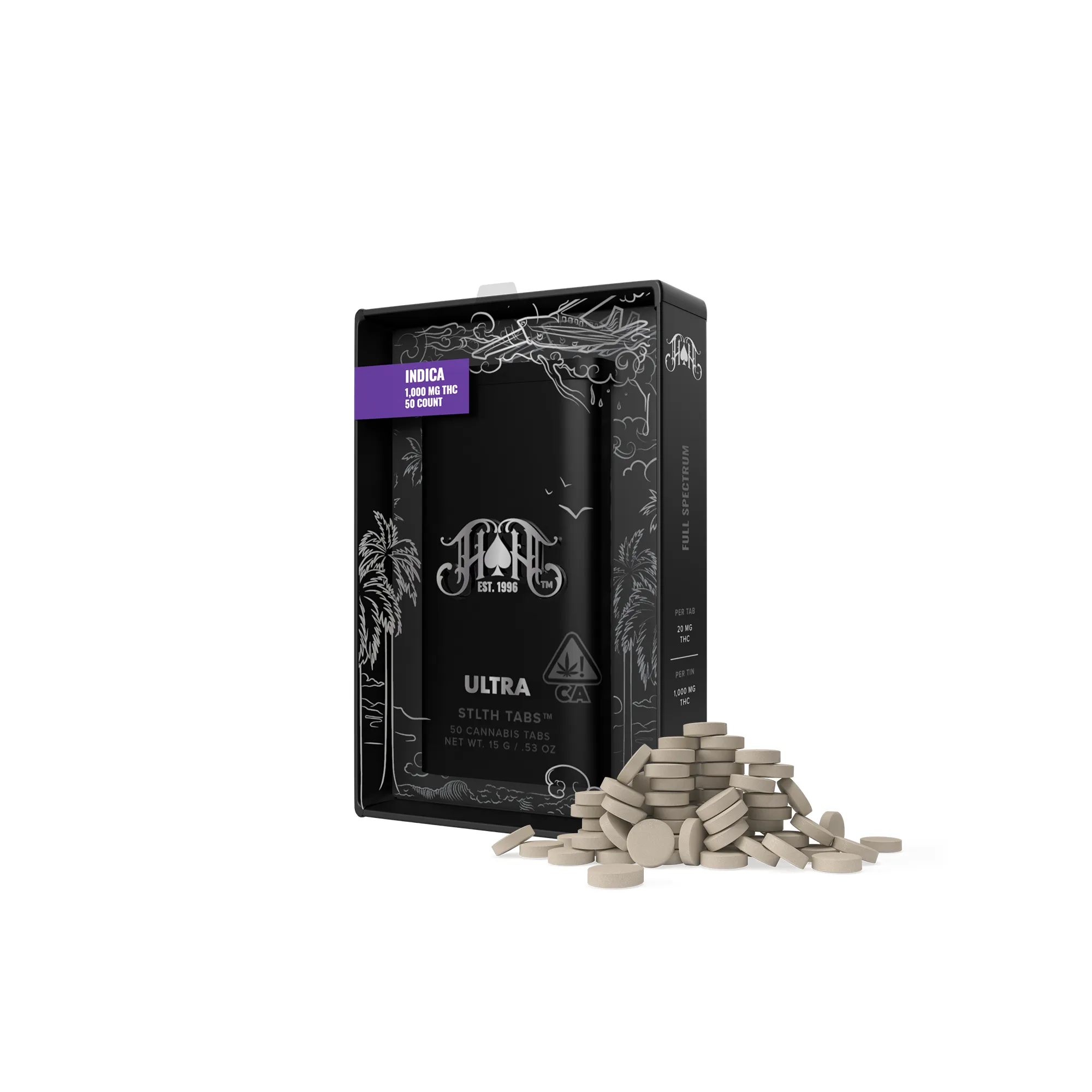 TABLETS 50PK [1000MG] THC INDICA