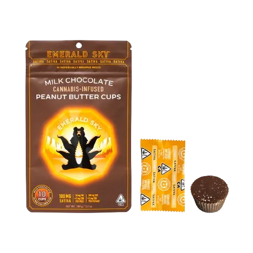PEANUT BUTTER CUPS 10PK [100MG] SATIVA product image