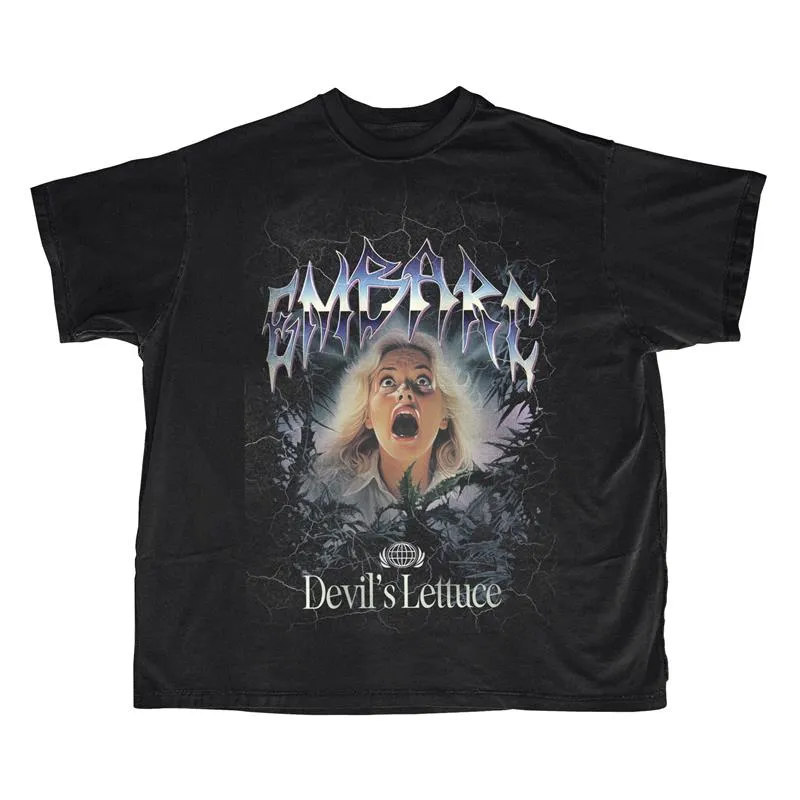 DEVIL'S LETTUCE SCREAMING KAREN SHORT SLEEVE TEE [S] BLACK