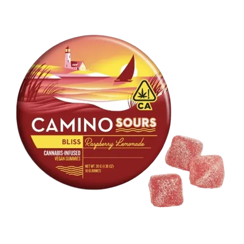 SOURS GUMMIES 10PK [100MG] BLISS RASPBERRY LEMONADE product image
