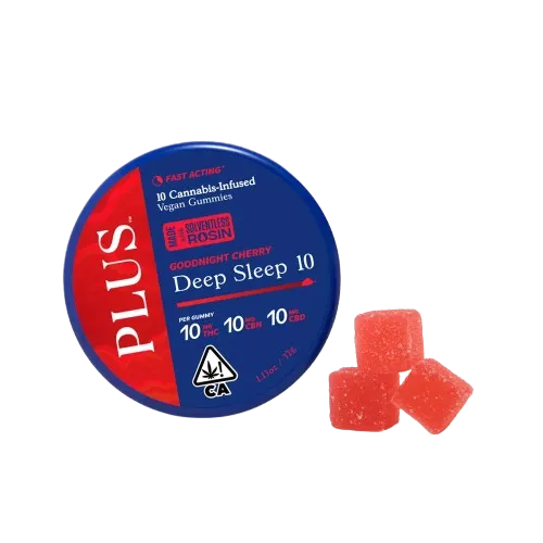 DEEP SLEEP GUMMIES 10PK [100MG] 10:10:10 THC:CBN:CBD GOODNIGHT CHERRY - 100 MG - 10 PACK product image