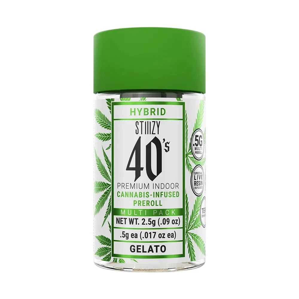 INFUSED 40'S PREROLL 5PK [2.5G] GELATO product image