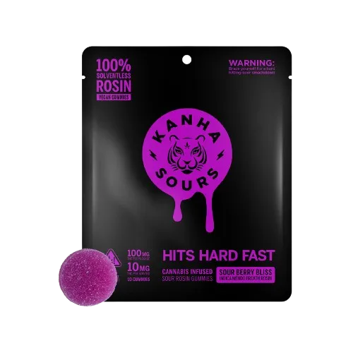 NANO ROSIN GUMMIES 10PK [100MG] SOUR BERRY BLISS - 100 MG - 10 PACK product image