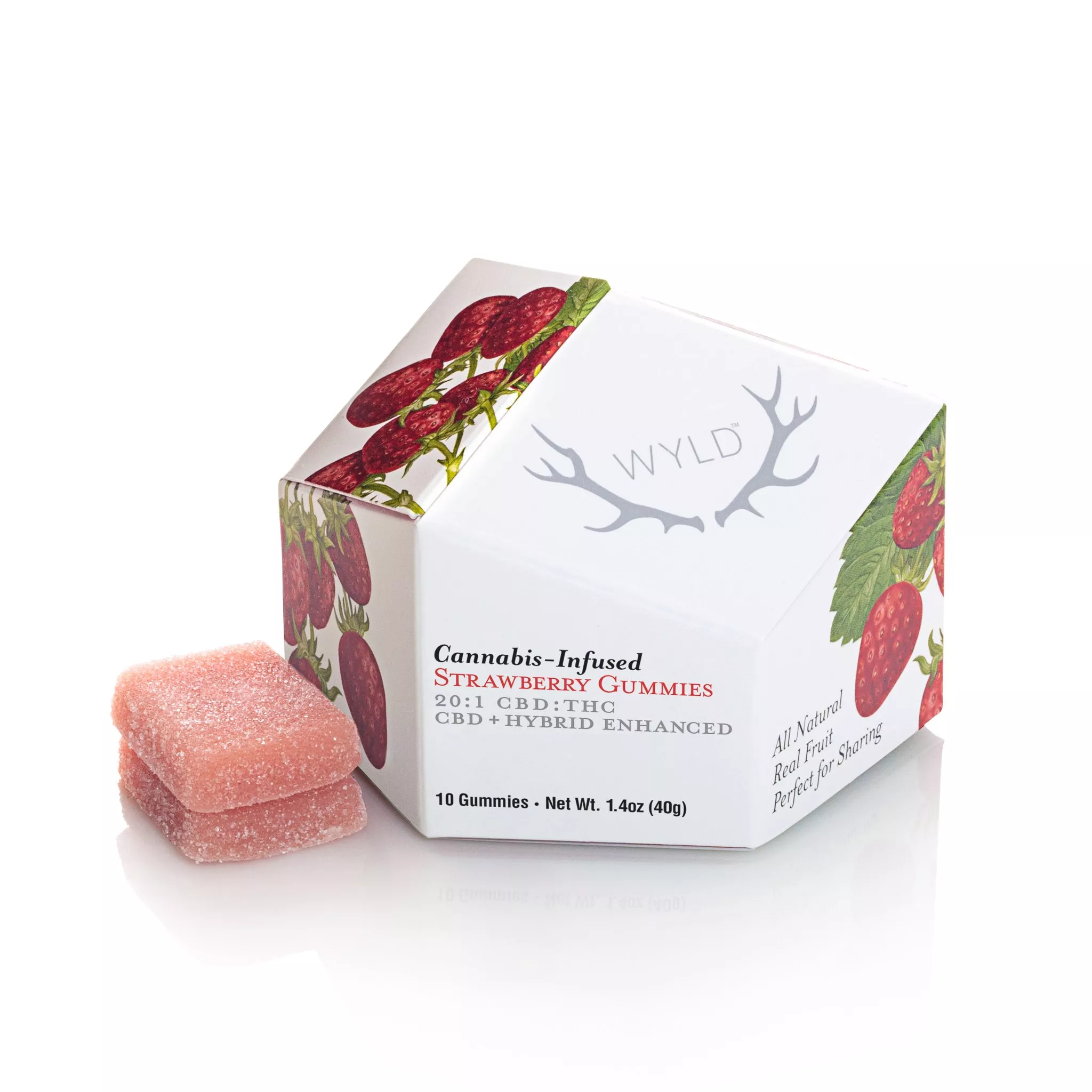 STRAWBERRY 20:1 CBD RICH GUMMIES 10MG product image
