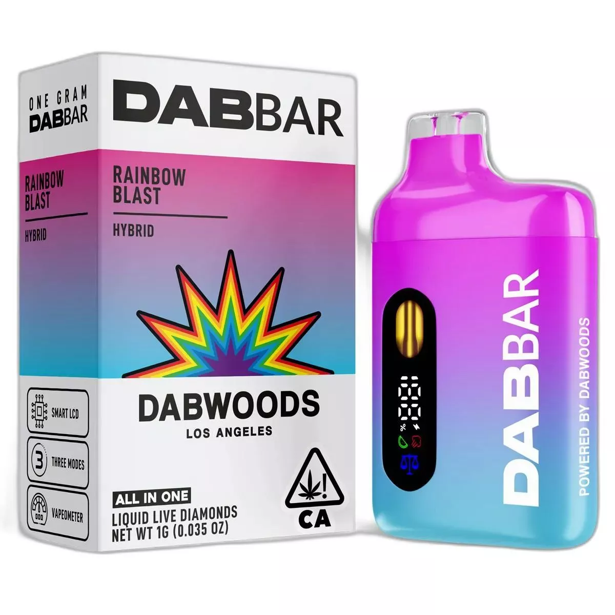 LIQUID DIAMOND DAB BAR READY TO USE VAPORIZER [1G] RAINBOW BLAST - 1 G product image