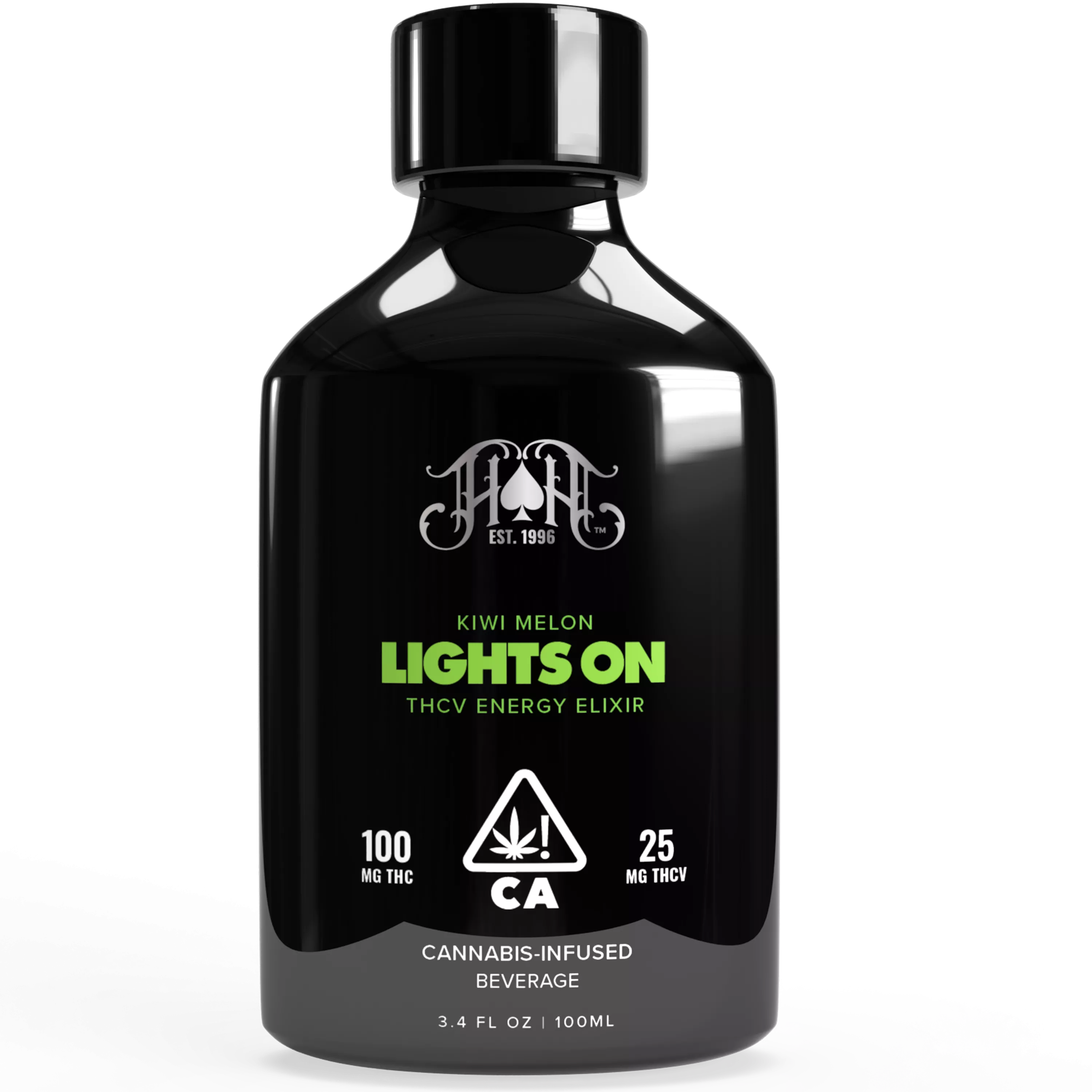 LIGHTS ON ELIXIR 3.4FLOZ [100MG] 4:1: THC:THCV KIWI MELON product image