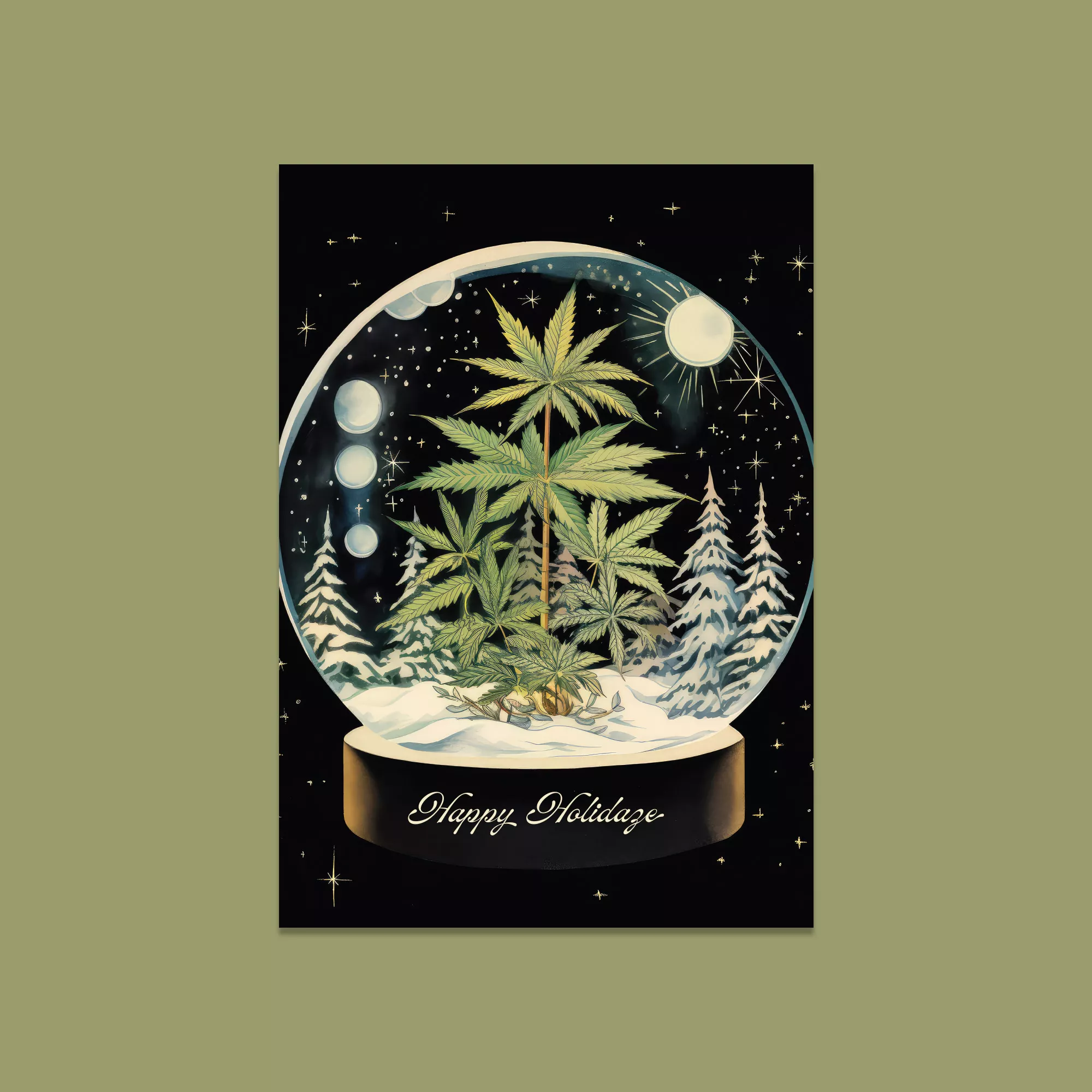 SNOW GLOBE HOLIDAY CARD product image