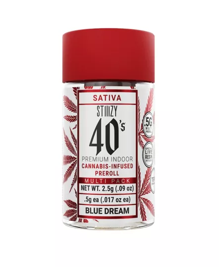 INFUSED 40'S PREROLL 5PK [2.5G] BLUE DREAM product image