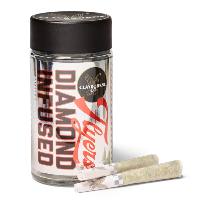 FLYERS DIAMOND INFUSED PREROLL 5PK [2.5G] SUPER SILVER HAZE