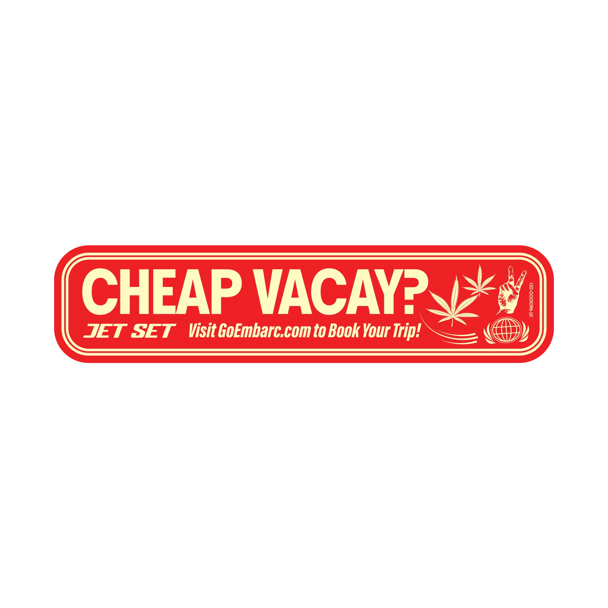 CHEAP VACAY STICKER - ONE SIZE product image