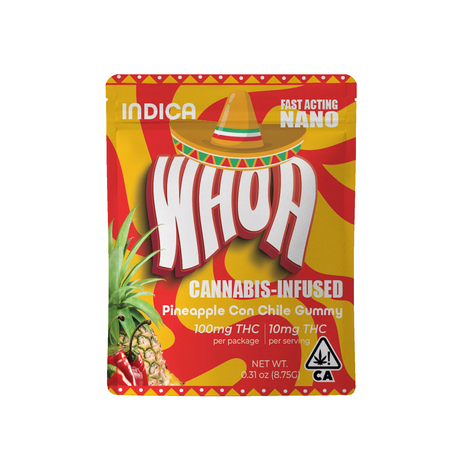 PINEAPPLE CON CHILE GUMMY 100MG - 100 MG