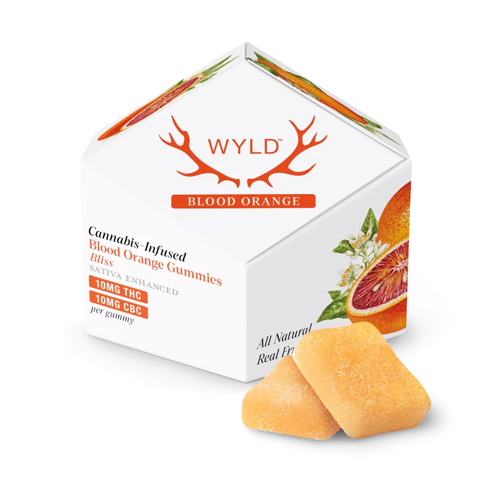 WYLD - BLOOD ORANGE 1:1 THC:CBC GUMMIES 100MG