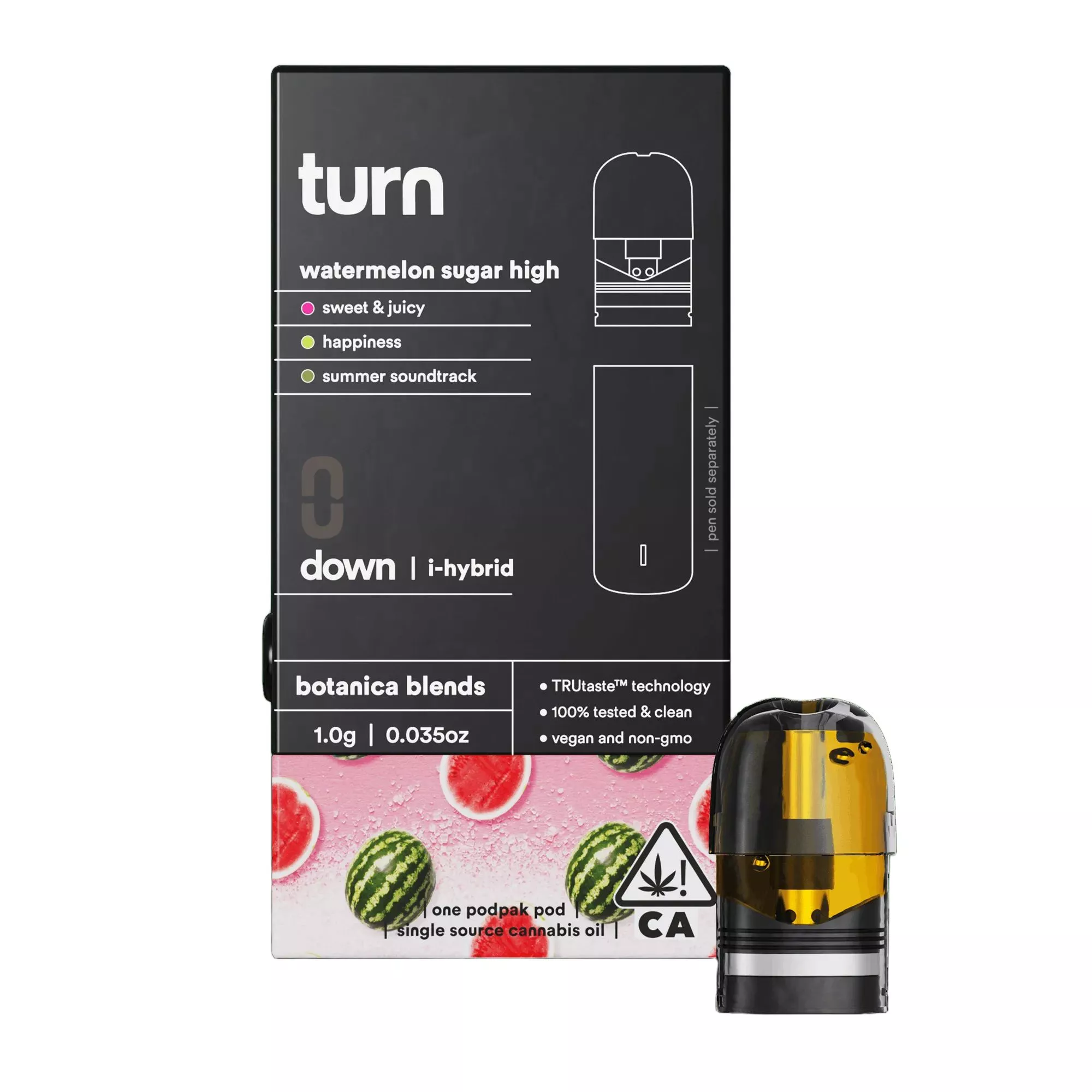 TURN DOWN BOTANICAL BLENDS POD [1G] WATERMELON SUGAR HIGH product image