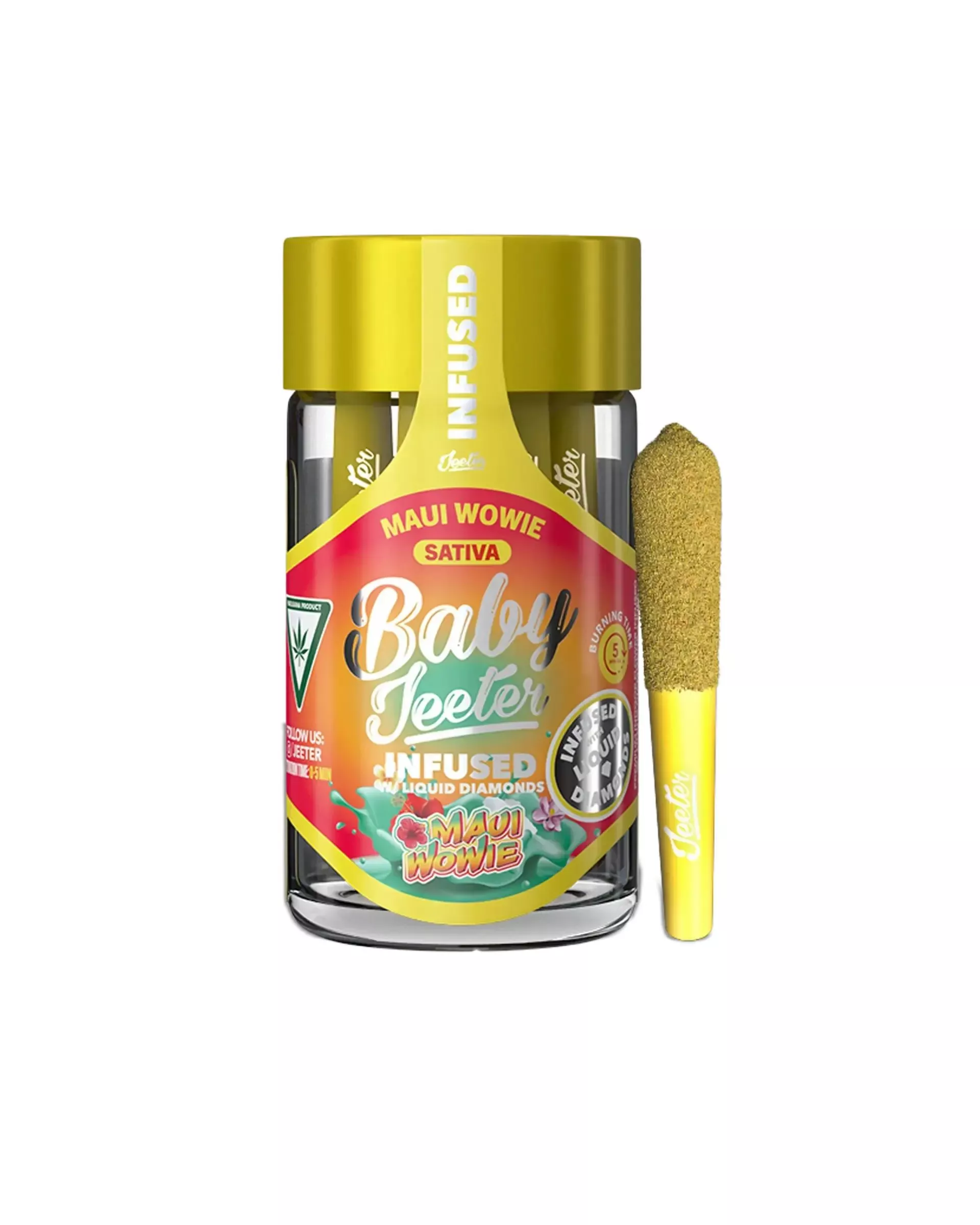 BABY JEETER INFUSED PREROLL 5PK [2.5G] MAUI WOWIE product image