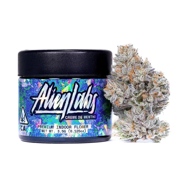 alien labs creme de menthe flower and jar