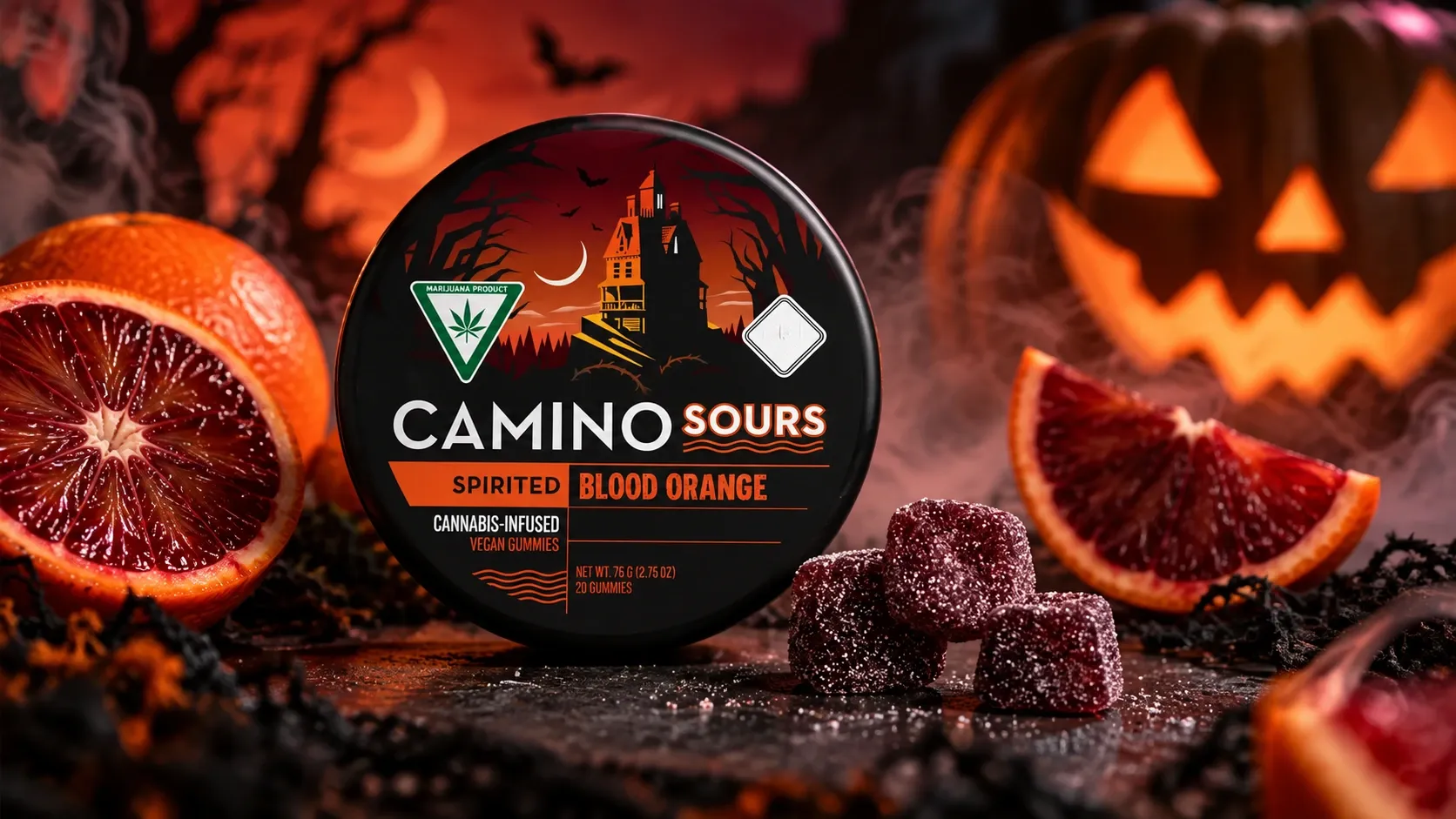 camino sours spirited blood orange gummies