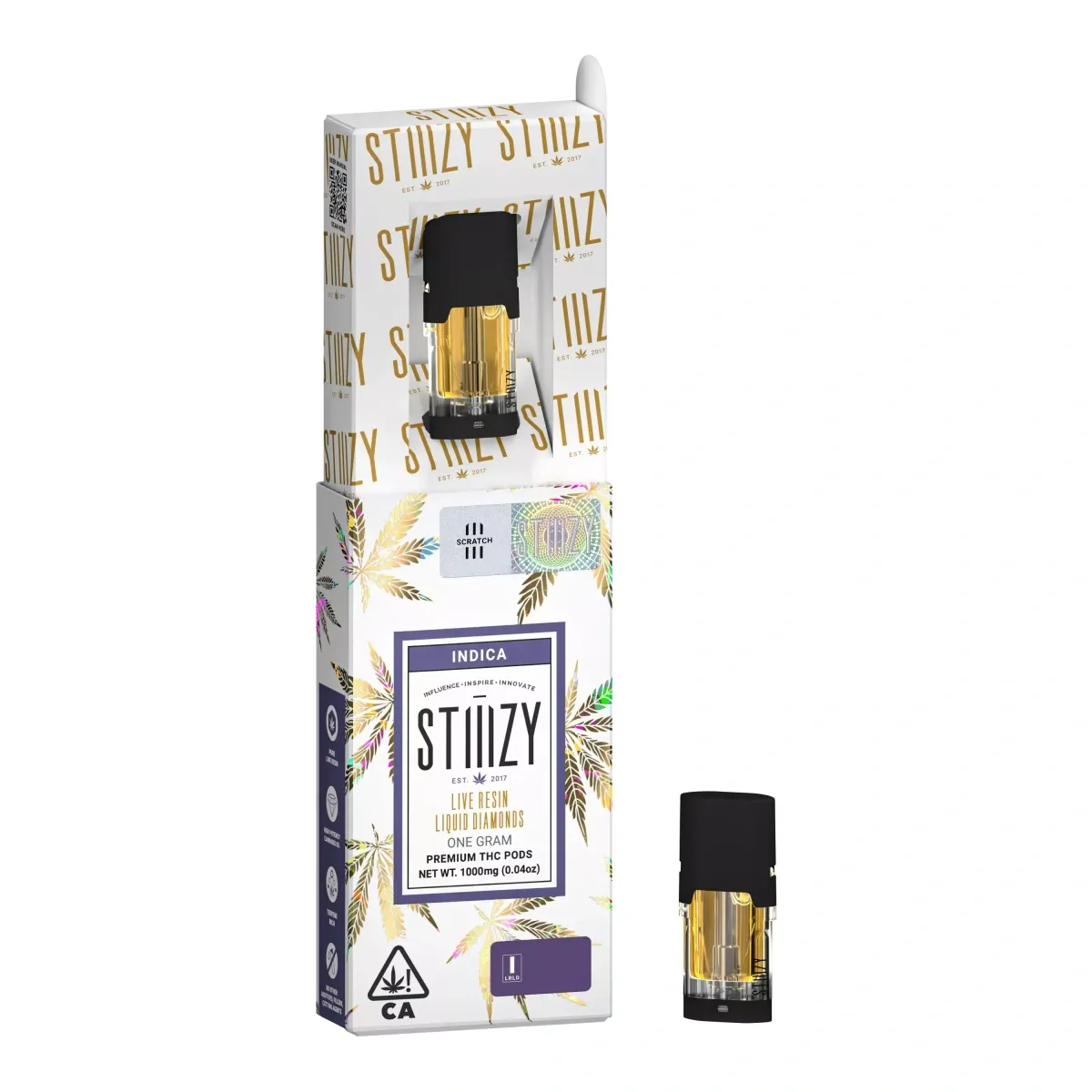 stiiizy indica cannabis vape